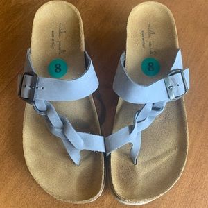 3/$10 Grey Mila Paoli Sandals. Worn once!